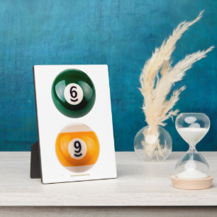 SlipperyJoe's 69 harde pooltafel twee biljartbal Fotoplaat