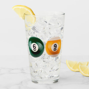 SlipperyJoe's 69 harde pooltafel twee biljartbal Glas