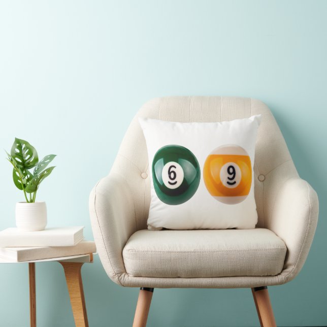 SlipperyJoe's 69 harde pooltafel twee biljartbal Kussen (Stoel)