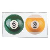 SlipperyJoe's 69 harde pooltafel twee biljartbal Kussensloop (Achterkant)