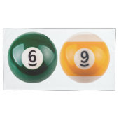 SlipperyJoe's 69 harde pooltafel twee biljartbal Kussensloop (Voorkant)