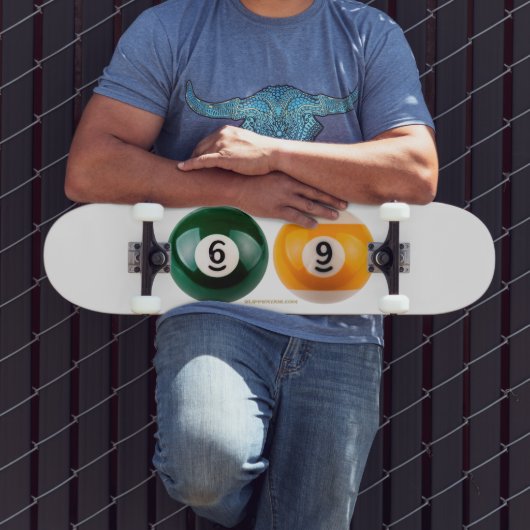 SlipperyJoe's 69 harde pooltafel twee biljartbal Persoonlijk Skateboard (Buiten 3)