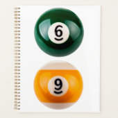 SlipperyJoe's 69 harde pooltafel twee biljartbal Planner (Voorkant)