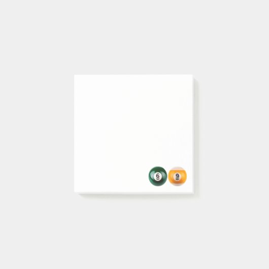 SlipperyJoe's 69 harde pooltafel twee biljartbal Post-it® Notes (Voorkant)