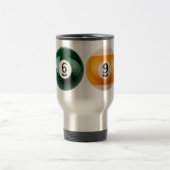 SlipperyJoe's 69 harde pooltafel twee biljartbal Reisbeker (Center)