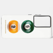 SlipperyJoe's 69 harde pooltafel twee biljartbal Samsung Galaxy Hoesje (Linkerkant)