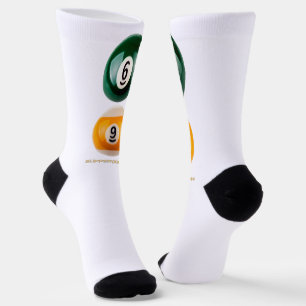 SlipperyJoe's 69 harde pooltafel twee biljartbal Sokken