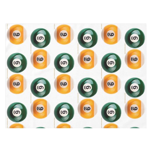 SlipperyJoe's 69 harde pooltafel twee biljartbal Tafelkleed (Voorkant (Horizontaal))