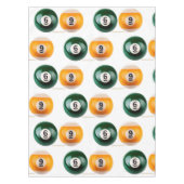 SlipperyJoe's 69 harde pooltafel twee biljartbal Tafelkleed (Voorkant)