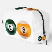 SlipperyJoe's 69 harde pooltafel twee biljartbal Toilettasje (Rechterhoek)