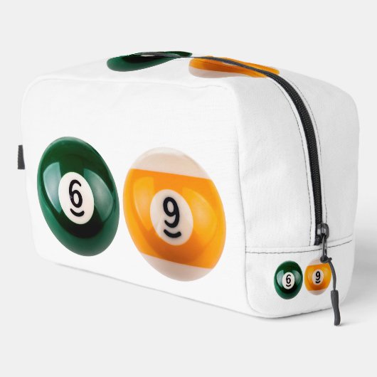 SlipperyJoe's 69 harde pooltafel twee biljartbal Toilettasje (Rechterhoek)