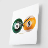 SlipperyJoe's 69 harde pooltafel twee biljartbal Vierkante Klok (Hoek)