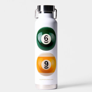 SlipperyJoe's 69 harde pooltafel twee biljartbal Waterfles