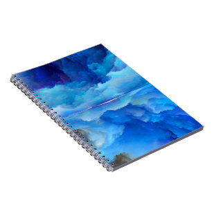 SlipperyJoe's abstracte wolkenkunst kleurrijke sur Notitieboek