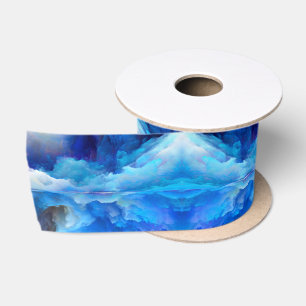SlipperyJoe's abstracte wolkenkunst kleurrijke sur Satijnen Lint