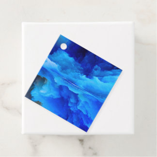 SlipperyJoe's abstracte wolkenkunstwerk kleurrijke Bedankjes Labels
