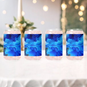 SlipperyJoe's abstracte wolkenkunstwerk kleurrijke Blikvorm Glas