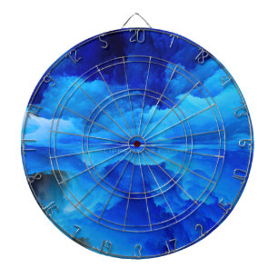 SlipperyJoe's abstracte wolkenkunstwerk kleurrijke Dartbord