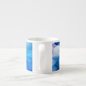 SlipperyJoe's abstracte wolkenkunstwerk kleurrijke Espresso Kop (Achterkant)