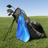 SlipperyJoe's abstracte wolkenkunstwerk kleurrijke Golfhanddoek (Groen)