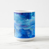 SlipperyJoe's abstracte wolkenkunstwerk kleurrijke Koffiemok (Center)