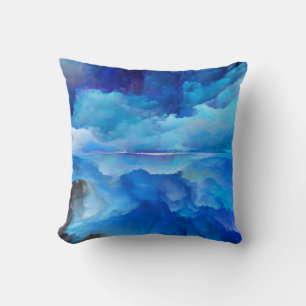 SlipperyJoe's abstracte wolkenkunstwerk kleurrijke Kussen