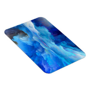SlipperyJoe's abstracte wolkenkunstwerk kleurrijke Magneet