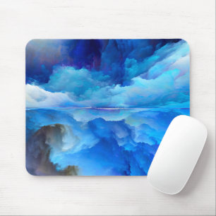 SlipperyJoe's abstracte wolkenkunstwerk kleurrijke Muismat