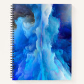 SlipperyJoe's abstracte wolkenkunstwerk kleurrijke Notitieboek (Voorkant)