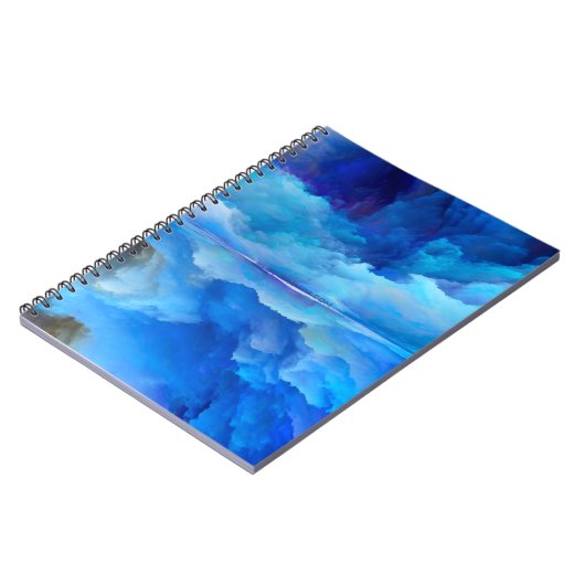 SlipperyJoe's abstracte wolkenkunstwerk kleurrijke Notitieboek (Linkerzijde)