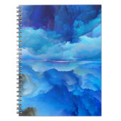 SlipperyJoe's abstracte wolkenkunstwerk kleurrijke Notitieboek (Voorkant)