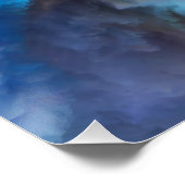 SlipperyJoe's abstracte wolkenkunstwerk kleurrijke Perfect Poster (Hoek)