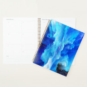 SlipperyJoe's abstracte wolkenkunstwerk kleurrijke Planner