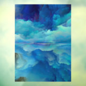 SlipperyJoe's abstracte wolkenkunstwerk kleurrijke Raamsticker (Vel 3)