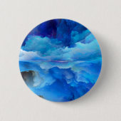 SlipperyJoe's abstracte wolkenkunstwerk kleurrijke Ronde Button 5,7 Cm (Voorkant)