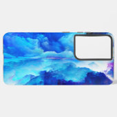 SlipperyJoe's abstracte wolkenkunstwerk kleurrijke Samsung Galaxy Hoesje (Linkerkant)