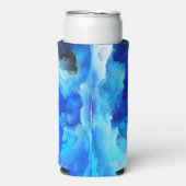 SlipperyJoe's abstracte wolkenkunstwerk kleurrijke Seltzer Blikjeskoeler (Seltzer Voorkant)