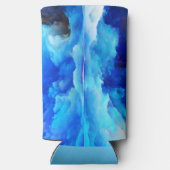 SlipperyJoe's abstracte wolkenkunstwerk kleurrijke Seltzer Blikjeskoeler (Achterkant)