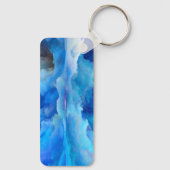 SlipperyJoe's abstracte wolkenkunstwerk kleurrijke Sleutelhanger (Achterkant)