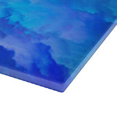 SlipperyJoe's abstracte wolkenkunstwerk kleurrijke Snijplank (Hoek)