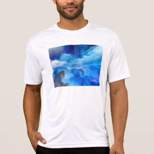 SlipperyJoe's abstracte wolkenkunstwerk kleurrijke T-shirt