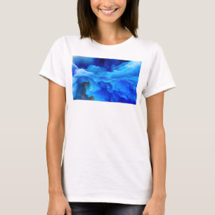 SlipperyJoe's abstracte wolkenkunstwerk kleurrijke T-shirt