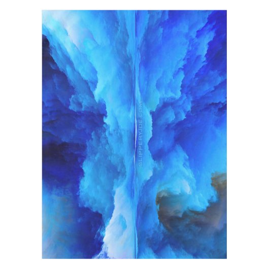 SlipperyJoe's abstracte wolkenkunstwerk kleurrijke Tafelkleed (Voorkant)