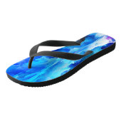 SlipperyJoe's abstracte wolkenkunstwerk kleurrijke Teenslippers (Schuin)