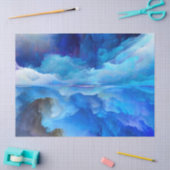 SlipperyJoe's abstracte wolkenkunstwerk kleurrijke Tissuepapier (Craft)