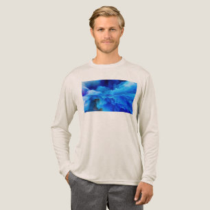 SlipperyJoe's abstracte wolkenkunstwerk kleurrijke Tri-Blend Shirt