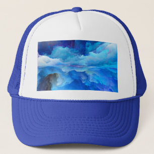 SlipperyJoe's abstracte wolkenkunstwerk kleurrijke Trucker Pet