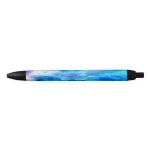 SlipperyJoe's abstracte wolkenkunstwerk kleurrijke Zwarte Inkt Pen