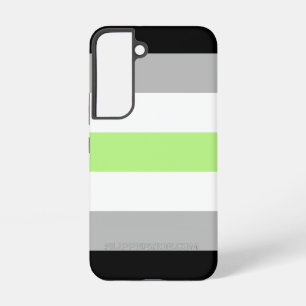 SlipperyJoe's Agender Pride Flag gay gifts LGBTQIA Samsung Galaxy Hoesje