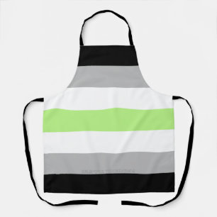 SlipperyJoe's Agender Pride Flag gay gifts LGBTQIA Schort